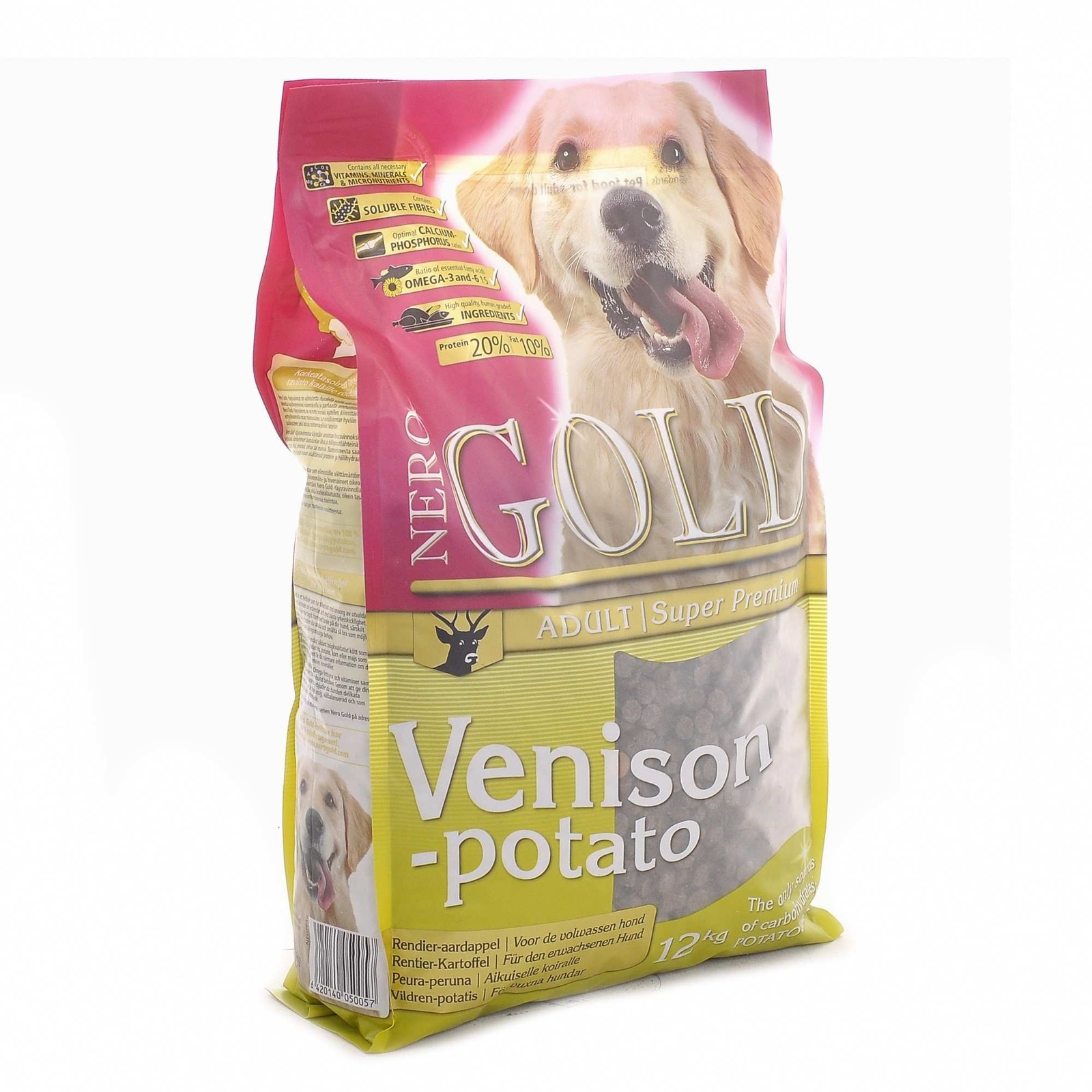 Для взрослых собак, c олениной и сладким картофелем (18 кг) NERO GOLD super premium Для взрослых собак, c олениной и сладким картофелем (18 кг) - фото 4