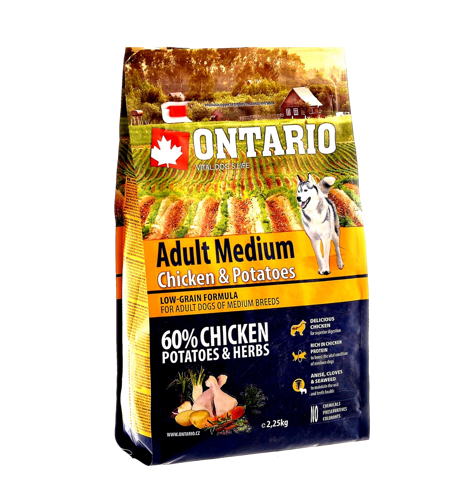 Для собак, с курицей и картофелем (12 кг) Ontario Для собак, с курицей и картофелем (12 кг) - фото 1