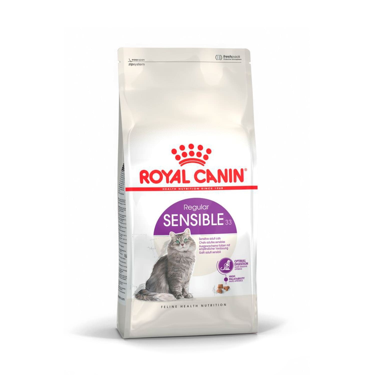 Royal Canin Корм Royal Canin сухой сбалансированный для взрослых кошек с чувствительной пищеварительной системой, Sensible 33 (15 кг)