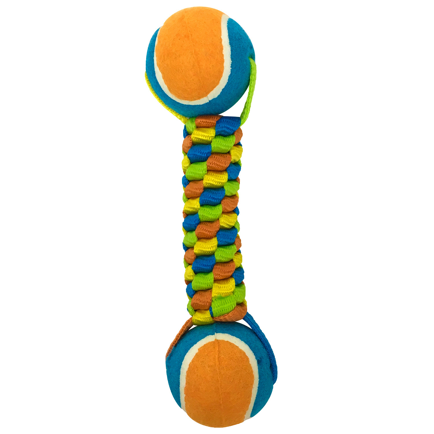 Aromadog игрушка для собак, плетенка с двумя теннисными мячами (222 г) Aromadog игрушка для собак, плетенка с двумя теннисными мячами (222 г) - фото 1