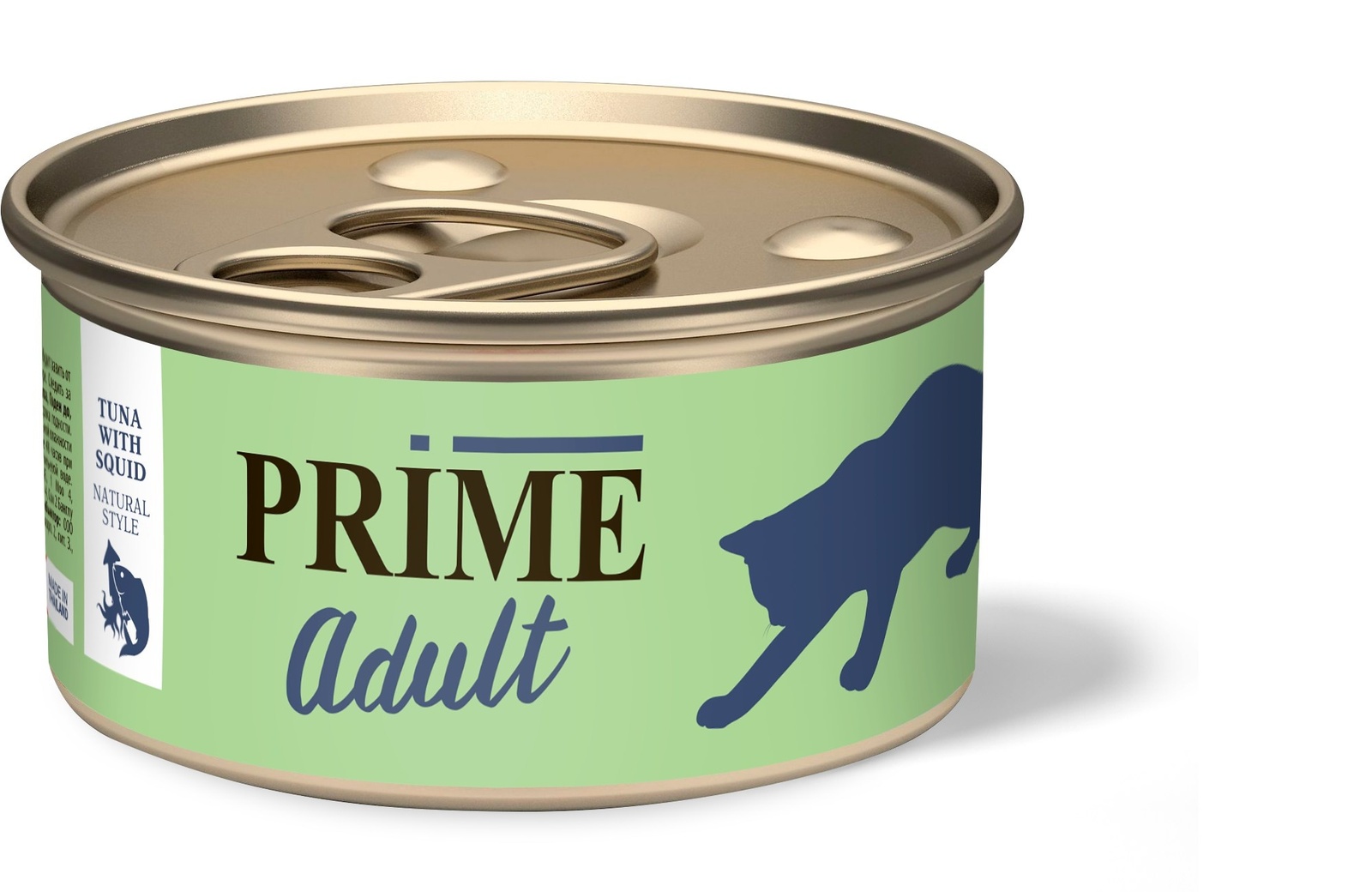 Prime консервы для кошек Тунец с кальмаром в собственном соку (70 г) Prime консервы для кошек Тунец с кальмаром в собственном соку (70 г) - фото 1
