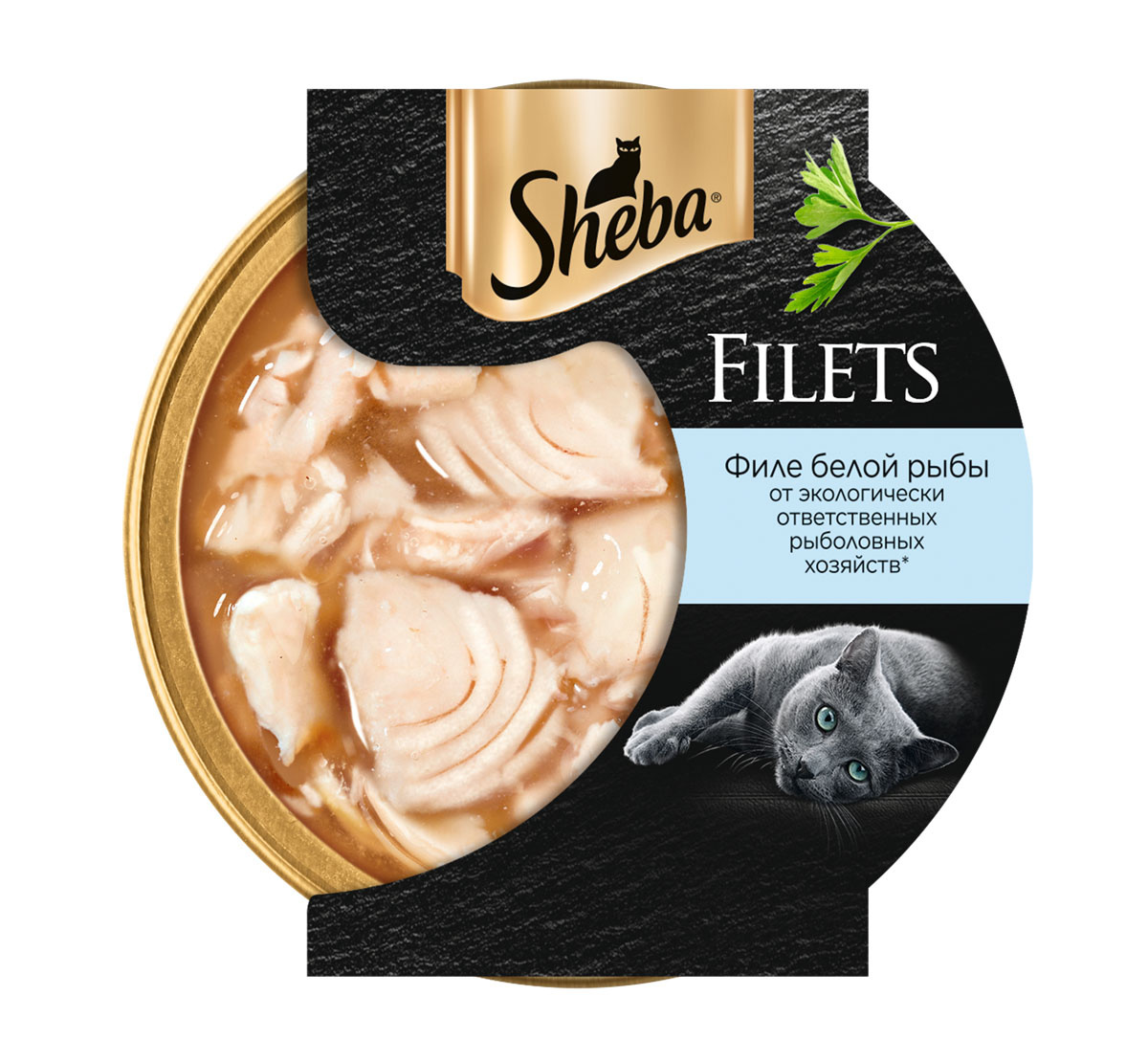 

Sheba консервы для кошек "Филе белой рыбы и курица" (60 г)