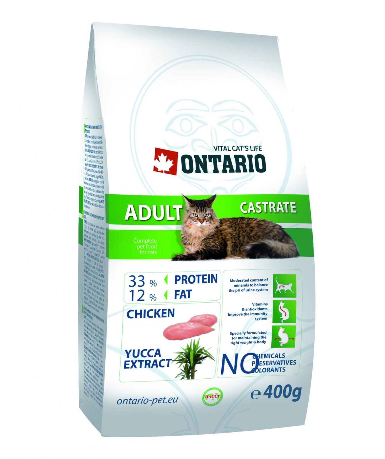 Для кастрированных кошек (10 кг) Ontario Для кастрированных кошек (10 кг) - фото 1