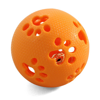Мяч-лапки, игрушка с колокольчиком из термопластика, Ø 8см