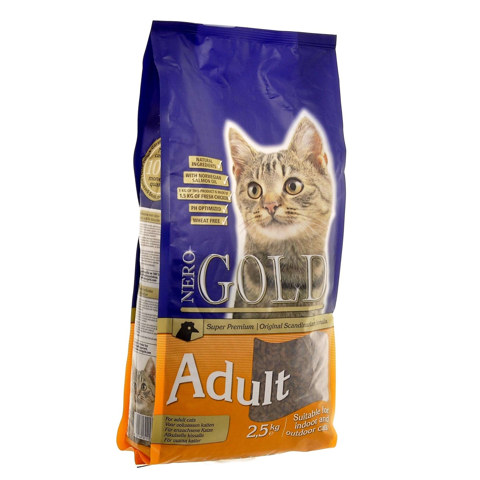 Корм NERO GOLD super premium для кошек с курицей (2,5 кг) Корм NERO GOLD super premium для кошек с курицей (2,5 кг) - фото 1