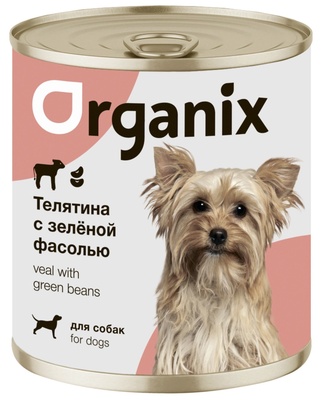 Консервы для собак Телятина с зеленой фасолью