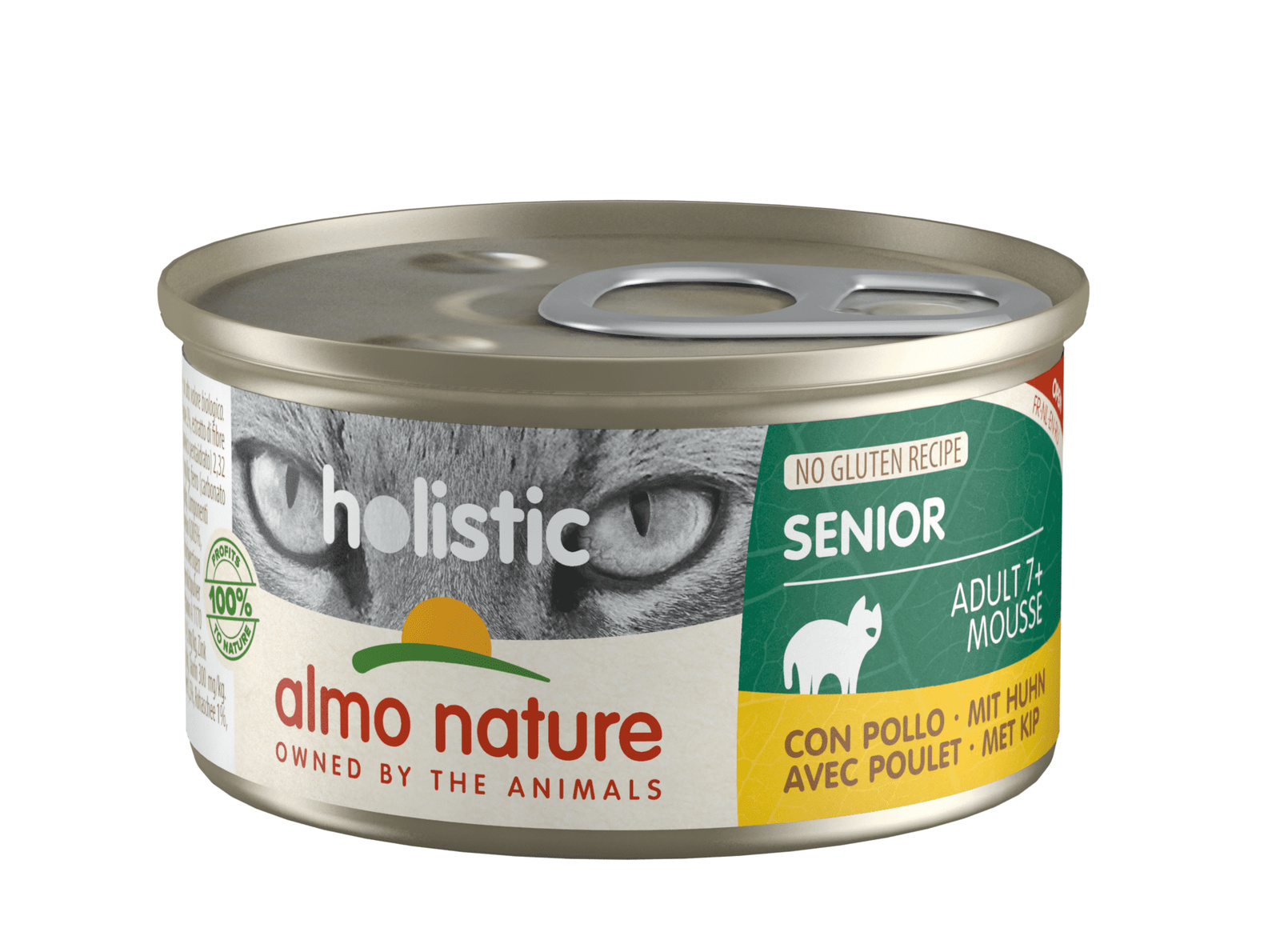 

Almo Nature консервы безглютеновые консервы с курицей для пожилых кошек (85 г)