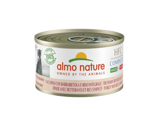 Полнорационные консервы для собак Итальянские рецепты: "Индейка на пару со свеклой и коричневым рисом" Almo Nature (консервы)