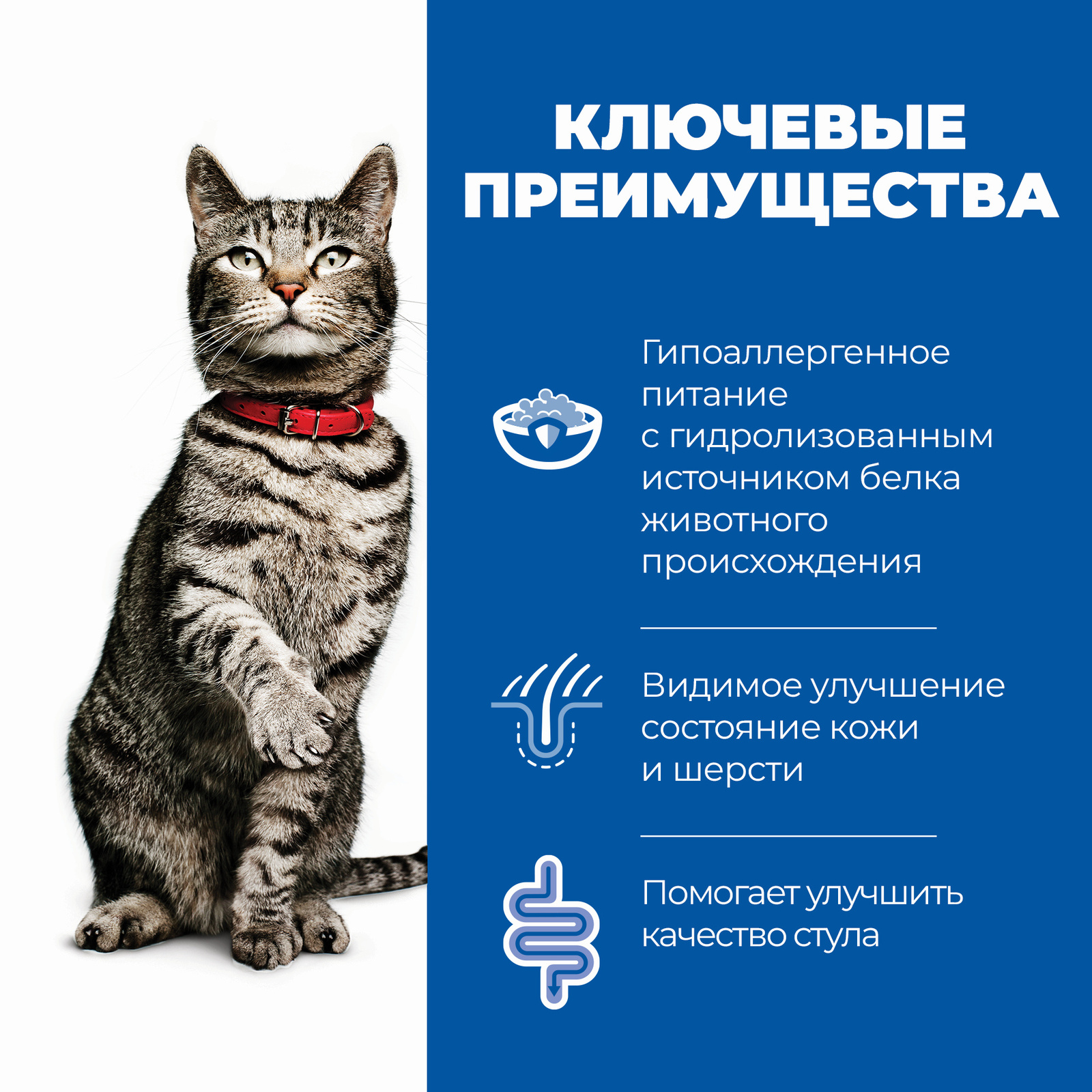 z/d Food Sensitivities сухой диетический, для кошек при пищевой аллергии, гипоаллергенный (2 кг) Hill's Prescription Diet z/d Food Sensitivities сухой диетический, для кошек при пищевой аллергии, гипоаллергенный (2 кг) - фото 3