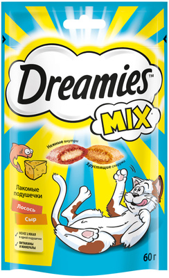 Лакомство для взрослых кошек «MIX (Микс) лосось, сыр»