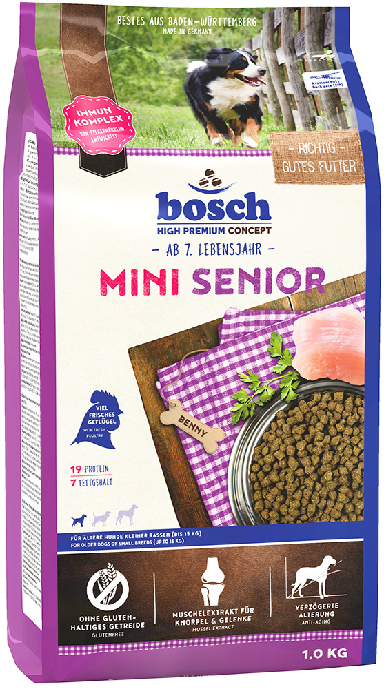 Корм Bosch для пожилых собак малых пород (2,5 кг) Bosch Корм Bosch для пожилых собак малых пород (2,5 кг) - фото 1