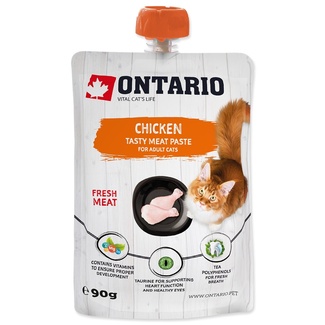 Лакомство-паштет для взрослых кошек из свежего мяса курицы Ontario (консервы, лакомства)