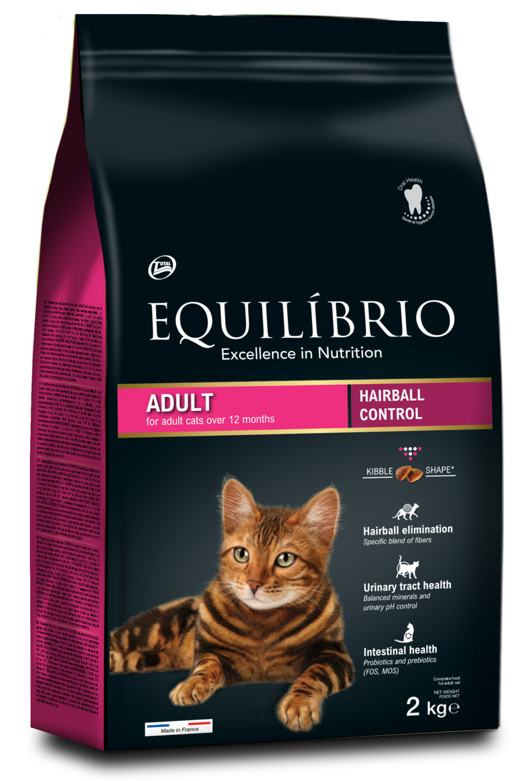 Корм Equilibrio сухой корм для взрослых кошек с лососем для вывода шерсти (7,5 кг) Equilibrio Корм Equilibrio сухой корм для взрослых кошек с лососем для вывода шерсти (7,5 кг) - фото 1