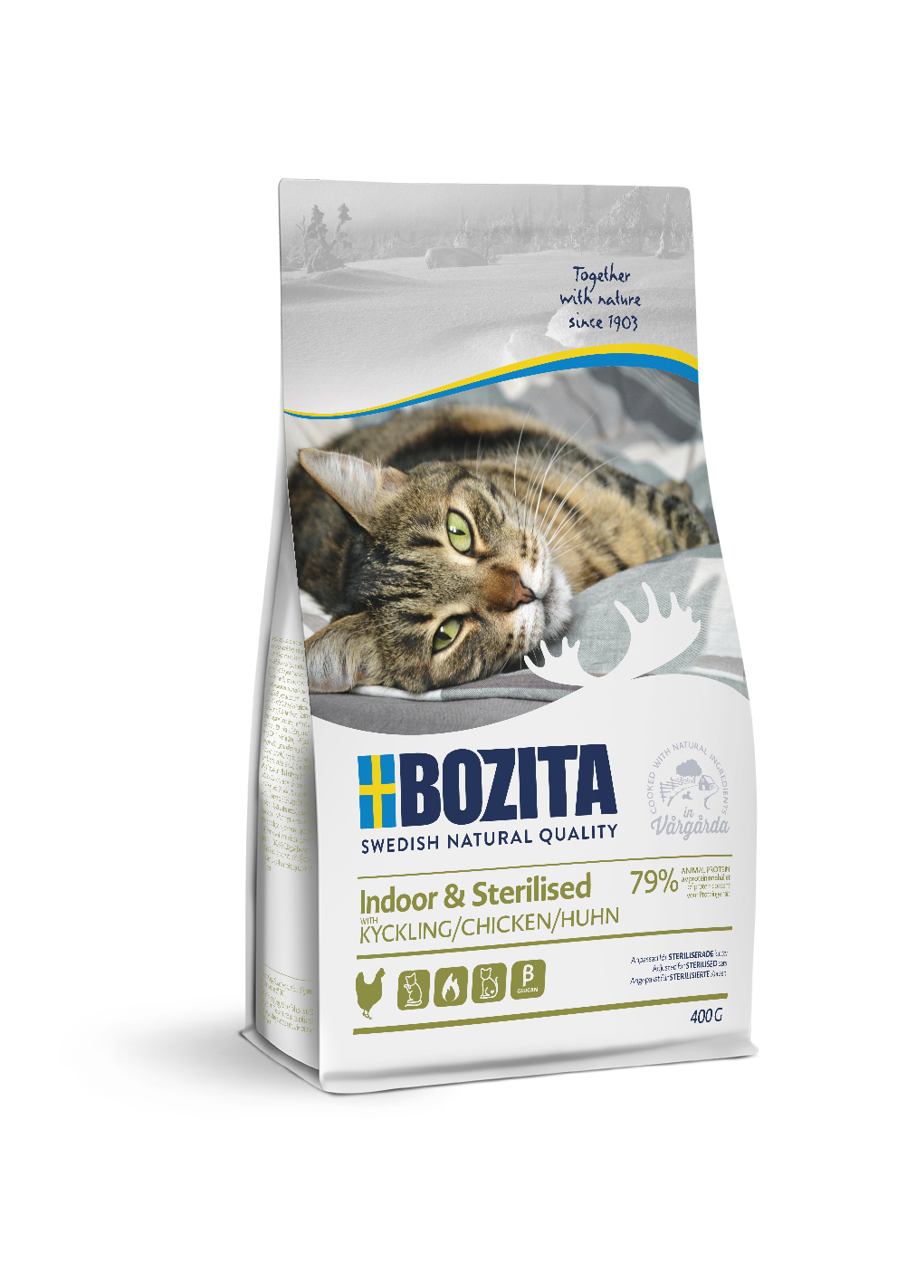Для домашних и стерилизованных кошек, с курицей и рисом (10 кг) Bozita Для домашних и стерилизованных кошек, с курицей и рисом (10 кг) - фото 1