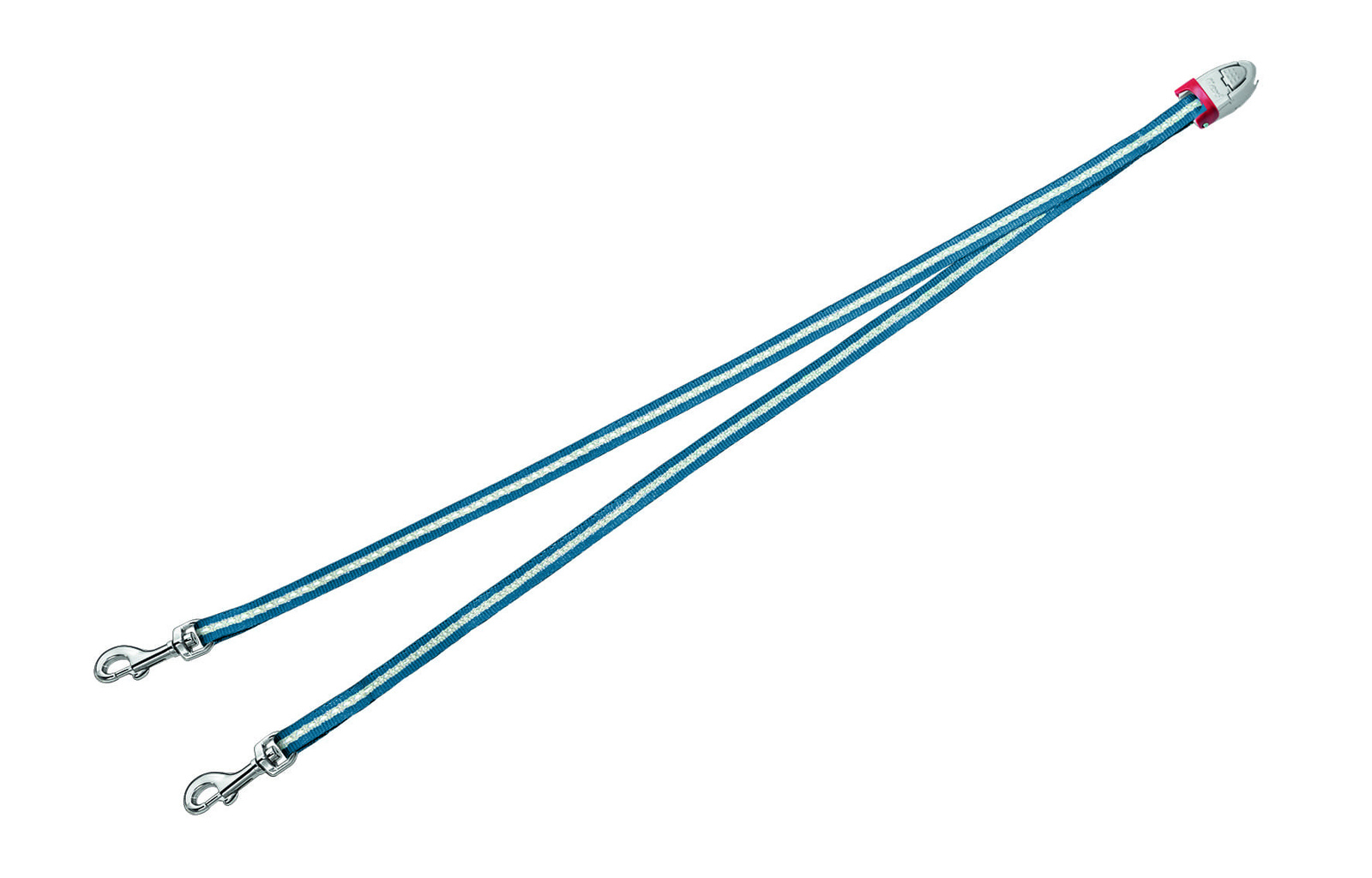 Flexi ремень-сворка для двух маленьких собак, голубая (200 г)